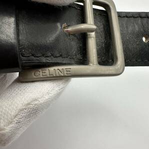 CELINE セリーヌ スターボール金具 パテント ヴィンテージ ショルダー バッグ ブラック レザー ショルダーバッグ ○2の画像8