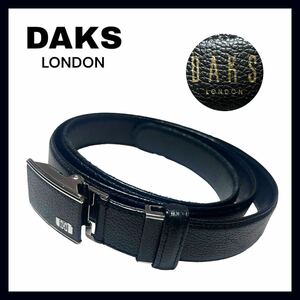 良品・DAKS ダックス　ベルト　メンズ　ブラック　黒　バックル レザー ビジネス 