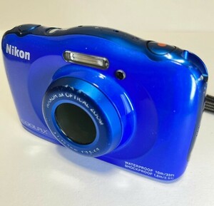 ★実用品★ ニコン Nikon COOLPIX W100 ブルー ★基本動作確認済★