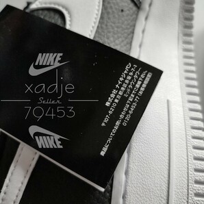 新品 正規品 NIKE ナイキ AIR FORCE1 LOW エアフォース1 ロー 07 黒 ブラック 白 26.5cm US8.5 レザー 箱付きの画像9