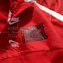 新品 正規品 NIKE ナイキ ウィンドブレーカー 上下セット ナイロン ジャケット パンツ FORCE セットアップ 赤 レッド メッシュ付き L_画像4