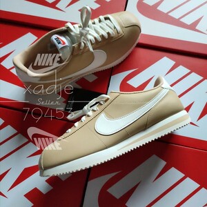 新品 正規品 NIKE ナイキ CORTEZ コルテッツ ベージュ セサミ 白 セイル WMNS 28.5cm (実質27.5~28cm) US11.5 箱付き