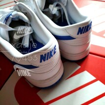 新品 正規品 NIKE ナイキ DUNK LOW RETRO ダンク ロー レトロ 白 ホワイト 青 ブルー 27cm US9 箱付き_画像6