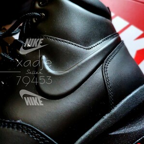 新品 正規品 NIKE ナイキ マノア レザー スニーカー ブーツ 黒 ブラック アウトドア キャンプ 27.5cm US9.5 箱付きの画像3