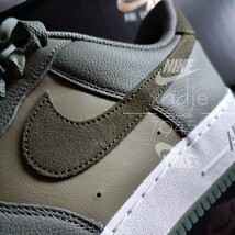 新品 正規品 NIKE ナイキ AIR FORCE1 LOW エアフォース1 ロー 07 LV8 カーキ オリーブ 白 クリアソール 28.5cm US10.5 箱付き_画像3