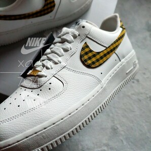 新品 正規品 NIKE ナイキ AIR FORCE1 LOW エアフォース1 ロー 白 ホワイト チェック 黒 WMNS 28cm (実質27.5cm) US11 デュブレ 箱付きの画像2