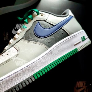 新品 正規品 NIKE ナイキ AIR FORCE1 LOW エアフォース1 ロー スプリット 灰 グレー ネイビー 緑 グリーン 29cm US11 箱付きの画像2