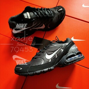 新品 正規品 NIKE ナイキ AIR MAX TORCH 4 エアマックス トーチ 黒 ブラック 銀 シルバー 27cm US9 箱付きの画像1