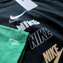 新品 正規品 NIKE ナイキ NSW INC 半袖 Tシャツ 2枚セット 黒 ブラック 緑 グリーン ロゴ スウッシュ プリント 2XL XXL_画像5