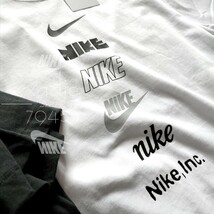 新品 正規品 NIKE ナイキ NSW INC 半袖 Tシャツ 2枚セット 黒 ブラック 白 ホワイト ロゴ スウッシュ プリント L_画像4