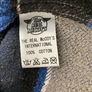 ▽♪ THE REAL McCOY'S ザリアルマッコイズ ネルシャツ チェック 青黒チェック 17の画像7