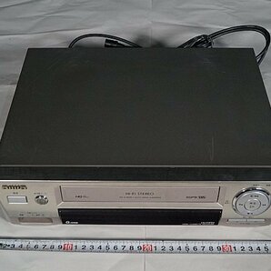 aiwa アイワ ステレオビデオカセットレコーダー 100V 1999年製 ONKYO リモコン(DC-603) ※通電確認済み HV-FR90の画像10