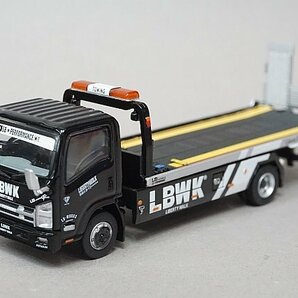 MINIGT / TSM トゥルースケール 1/64 Isuzu いすゞ Nシリーズ (ELF) 車両積載車 LBWK ブラック (右ハンドル) MGT00292-Rの画像2