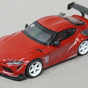 MINIGT / TSM トゥルースケール 1/64 HKS Toyota トヨタ GR スープラ ルネサンスレッド (左ハンドル) MGT00265-Lの画像2