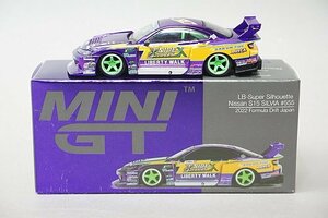 MINIGT / TSM トゥルースケール 1/64 日産 シルビア (S15) LBスーパーシルエット #555 2022 フォーミュラードリフト ジャパン MGT00576-R