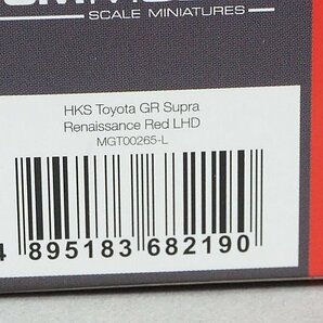 MINIGT / TSM トゥルースケール 1/64 HKS Toyota トヨタ GR スープラ ルネサンスレッド (左ハンドル) MGT00265-Lの画像7