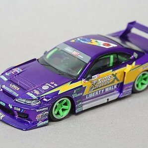 MINIGT / TSM トゥルースケール 1/64 日産 シルビア (S15) LBスーパーシルエット #555 2022 フォーミュラードリフト ジャパン MGT00576-Rの画像2