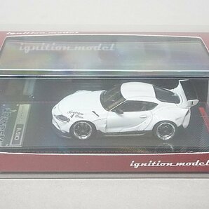 ignition model イグニッションモデル 1/64 Toyota トヨタ PANDEM パンデム スープラ (A90) パールホワイト IG2333の画像3