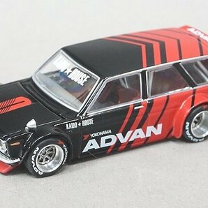 MINIGT / TSM トゥルースケール 1/64 Nissan 日産 Datsun ダットサン KAIDO 510 ワゴン ADVAN KAIDO HOUSE 街道ハウス KHMG033の画像1