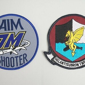 ★ アメリカ海軍 AIM 7M SHOOTER / CVW-2 TOP TEN AVN-8 などワッペン / パッチ ベロクロなし 4点セットの画像2