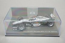 ミニチャンプス PMA 1/43 West McLaren Mercedes ウェスト マクラーレン メルセデス MP4/15 M.ハッキネン #1 B66961910_画像2