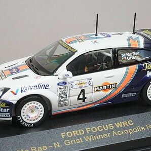 IXO イクソ 1/43 FORD フォード FOCUS WRC RALLY WINNER ACROPOLIS 2001 #4 RAM019の画像1