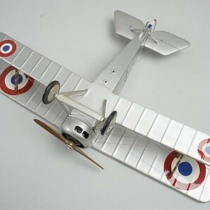 ★ ソッピース キャメル イギリス空軍 複葉戦闘機 全長約24cm 主翼幅約34cm ※本体のみ(台座、外箱等欠品)の画像3