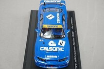 EBBRO エブロ 1/43 NISSAN 日産 CALSONIC SKYLINE カルソニック スカイライン R33 JGTC 1995 #1 ブルー 43361_画像3