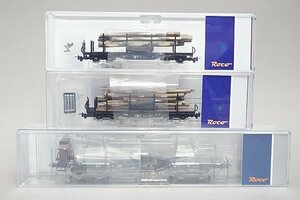 ROCO ロコ HOゲージ ステーク貨車 DRG ドイツ国鉄 ※木材欠品 / HOeゲージ 木材運搬貨車 OBB オーストリア連邦鉄道 2両 貨車セット