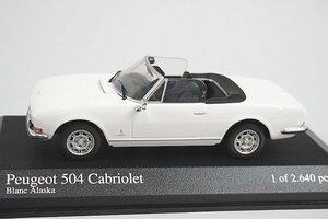 ミニチャンプス PMA 1/43 Peugeot プジョー 504 カブリオレ ホワイト 400112132