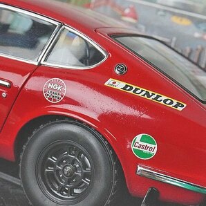 京商 KYOSHO 1/18 DATSUN ダットサン 240 Z 1972 モンテカルロ・ラリー #5 レッド/ブラック 08215Bの画像5