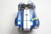 京商 KYOSHO 1/18 SHELBY シェルビー コブラ 427 S/C ブルー/イエローライン 08045BLY_画像2