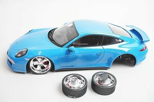 GT SPIRIT / GTスピリット 1/18 Porsche ポルシェ 991 カレラ 4S ブルー GTS085 ※難有・ジャンク品