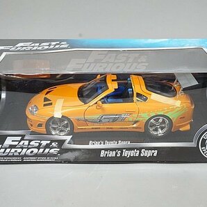 Jada Toys ジャダトイズ 1/18 トヨタ Brian’s Toyota Supra ブライアン トヨタ スープラ オレンジ ワイルド・スピード 97505の画像8