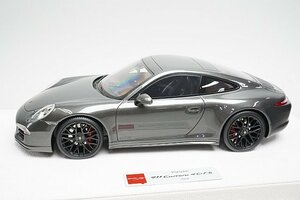 メイクアップ / アイドロン 1/18 Porsche ポルシェ 911 (991) Carrera 4 GTS 2014 アゲートグレーメタリック 限定50台 EML058D