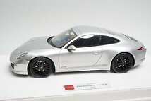 メイクアップ / アイドロン 1/18 Porsche ポルシェ 911 (991) Carrera カレラ 4 GTS 2014 シルバー 限定100台 EML058A_画像1