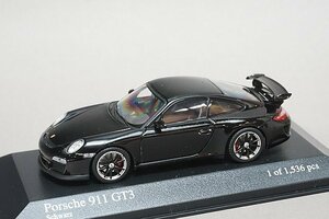 ミニチャンプス PMA 1/43 Porsche ポルシェ 911 GT3 997 II.Generation 2009 ブラック ディーラー特注 400068020