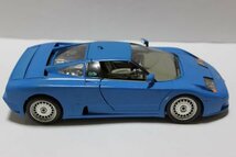 ▽ジャンク burago ブラーゴ 1/18 BUGATTI ブガッティ ミニカー ブルー (1991)_画像5