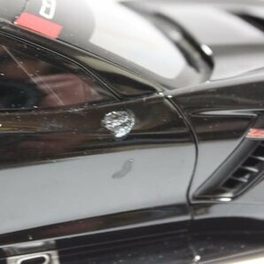▽ジャンク AUTOart オートアート 1/18 Chevrolet シボレー Corvette C7R コルベット ミニカー ブラックの画像6