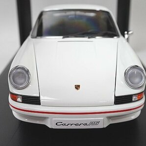 AUTOart オートアート 1/18 Porsche ポルシェ 911 カレラ RS 2.7 1973 ホワイト/レッドストライプ ※台座に割れ有り 78051の画像2