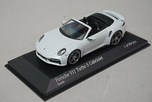 ミニチャンプス PMA 1/43 Porsche ポルシェ ターボ S Cabriolet カブリオレ 2020 グレー 410069481_画像1