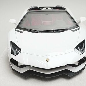 アイドロン / メイクアップ 1/18 Lamborghini ランボルギーニ アヴェンタドール S ロードスター 2017 バルーンホワイト 限定50台 EML055Bの画像2