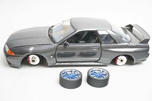 京商 KYOSHO 1/18 日産 スカイライン GT-R BNR32 中期型 ガングレーメタリック ※難有・ジャンク品 08361G