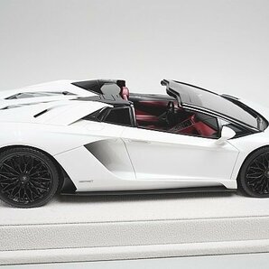 アイドロン / メイクアップ 1/18 Lamborghini ランボルギーニ アヴェンタドール S ロードスター 2017 バルーンホワイト 限定50台 EML055Bの画像3