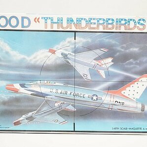 ★ ESCI エッシー 1/48 F-100D THUNDERBIRDS サンダーバード プラモデル 4017の画像1