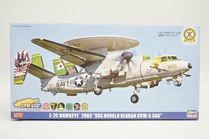 ★ Hasegawa ハセガワ 1/72 E-2C ホークアイ 2000 USS ロナルド レーガン CVW-5 CAG 刺繍ワッペン付き限定版 プラモデル 52142