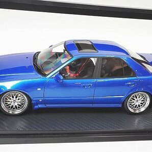 ignition model イグニッションモデル 1/18 日産 スカイライン 25GT ターボ (ER34) ブルーメタリック IG1577の画像1