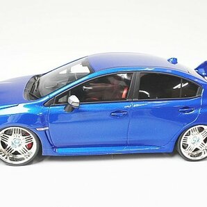 京商 KYOSHO 1/18 SUBARU スバル WRX STI タイプS WRブルーパール samuraiシリーズ ※難有・ジャンク品 KSR18007BLの画像1