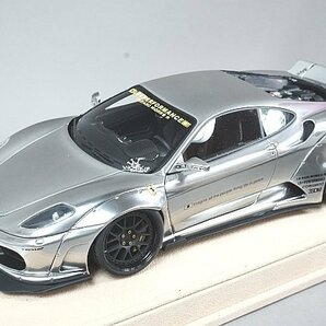 LB WORKS 1/18 Ferrari フェラーリ F430 リバティーウォーク LB パフォーマンス クロム ※パーツ破損有り クリアケース欠品の画像1