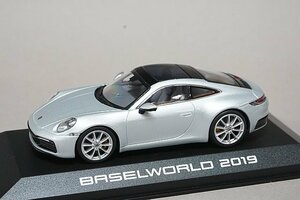 ミニチャンプス PMA 1/43 Porsche ポルシェ 992 カレラ S 2019 Dolomiteシルバー ディーラー特注